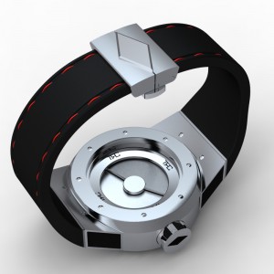 Etude montre complete bracelet caoutchouc